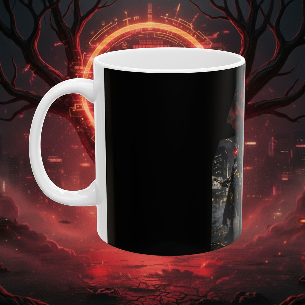Dark Fantasy Demon Trio Ceramic Mug — Gothic Anime Horror Coffee Cup (11oz/15oz)