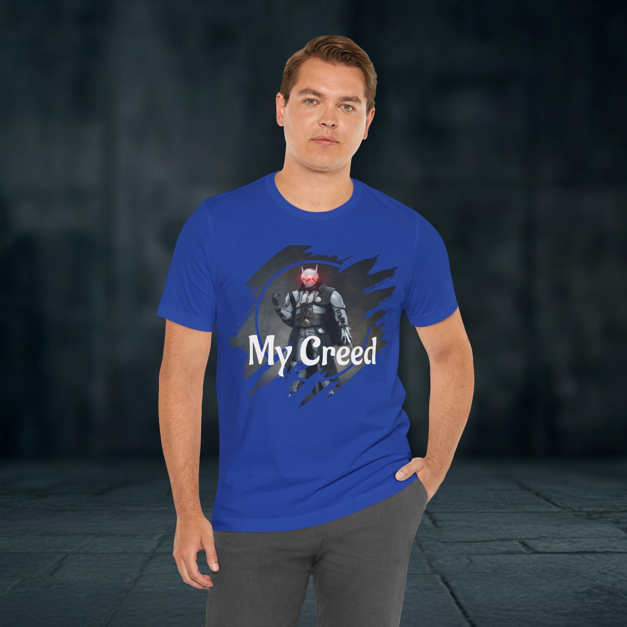 My Creed T-Shirt — Dark Knight Sci‑Fi Graphic Tee