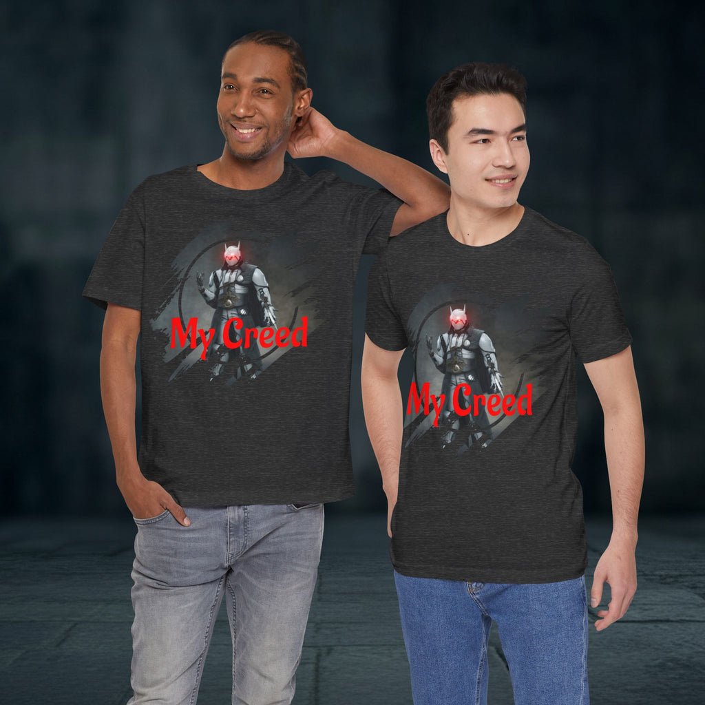 My Creed T-Shirt — Dark Knight Sci‑Fi Graphic Tee