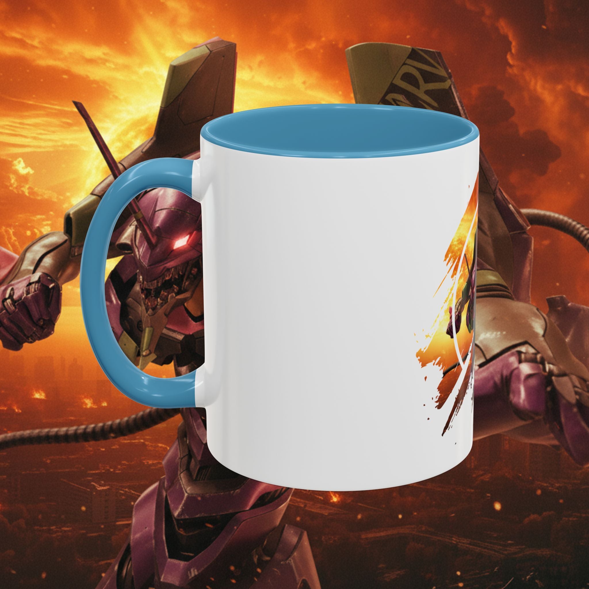 Evangelion Unit-01 Mecha Coffee Mug — Anime Pilot Accent Mug (11/15oz) - EVA 1 - Neon Genesis Evangelion