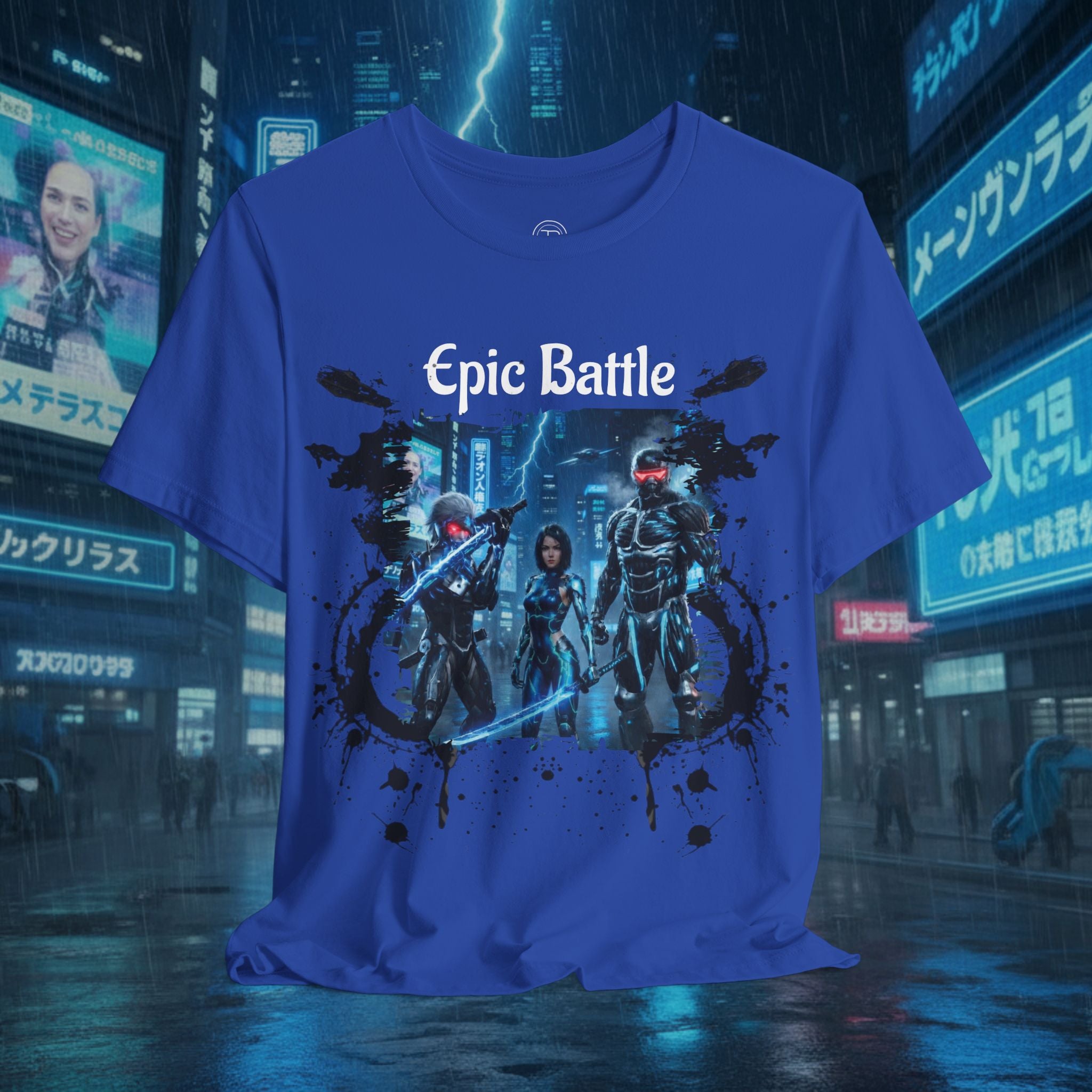 Epic Battle Tee — Sci‑Fi Gamer Graphic T-Shirt - Battle Suits