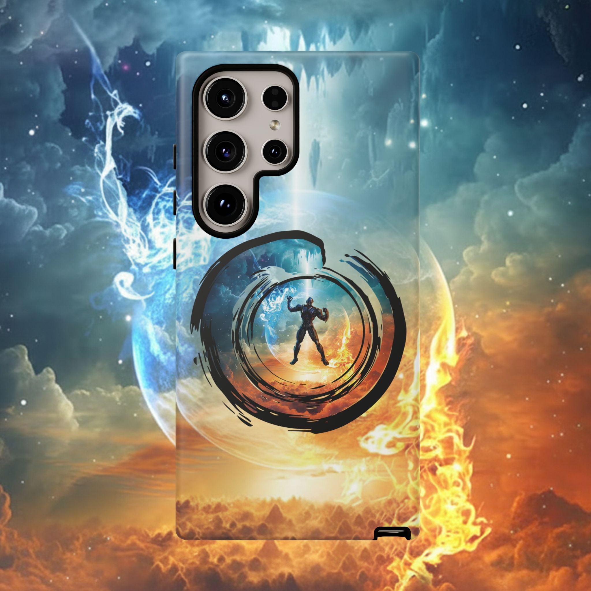 Phone Case — Elemental Warrior Fire & Ice Protective Tough Case - Ultron