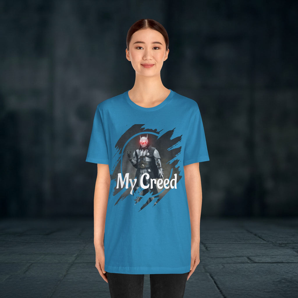 My Creed T-Shirt — Dark Knight Sci‑Fi Graphic Tee