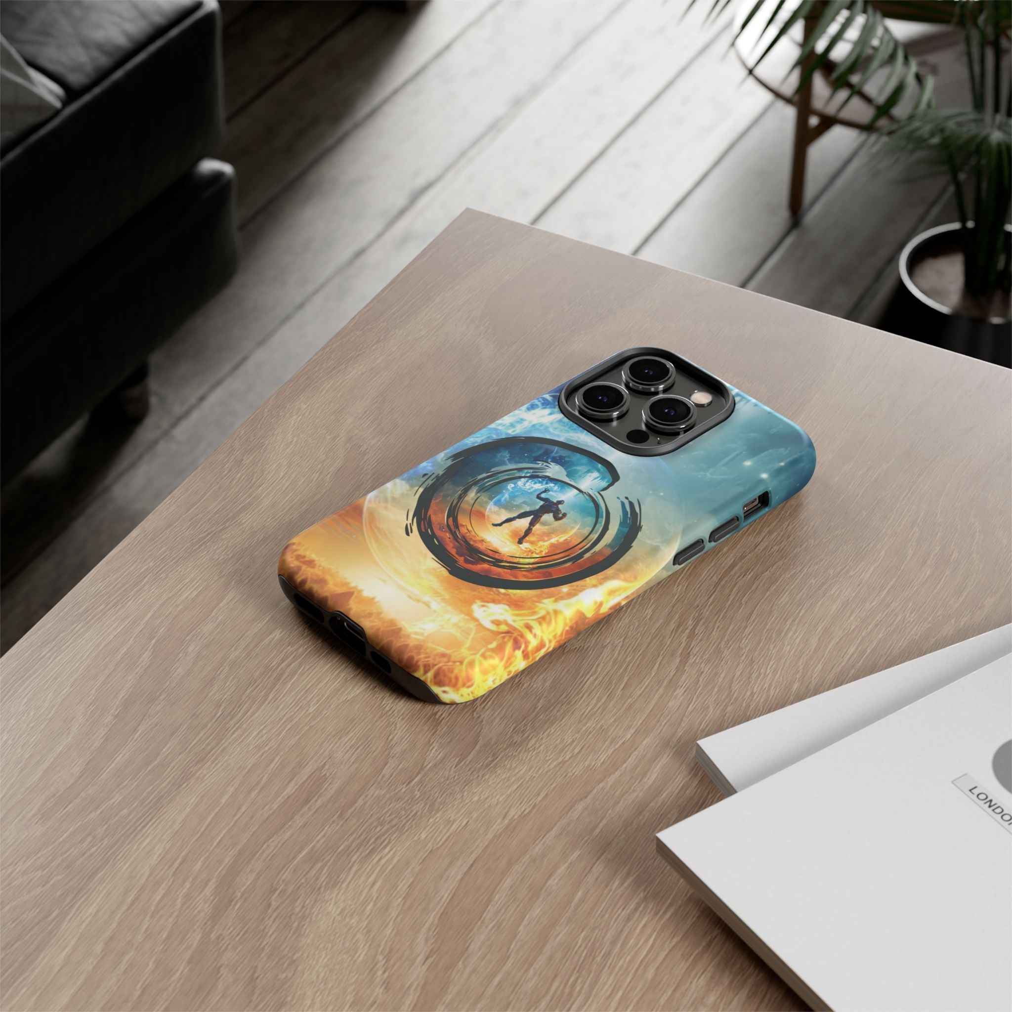 Phone Case — Elemental Warrior Fire & Ice Protective Tough Case - Ultron