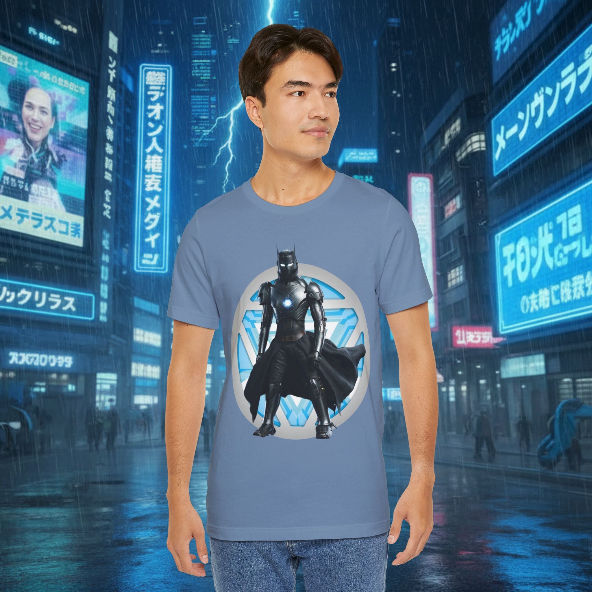 Batman Armor Graphic Tee – Futuristic Superhero T-Shirt - IRONMAN
