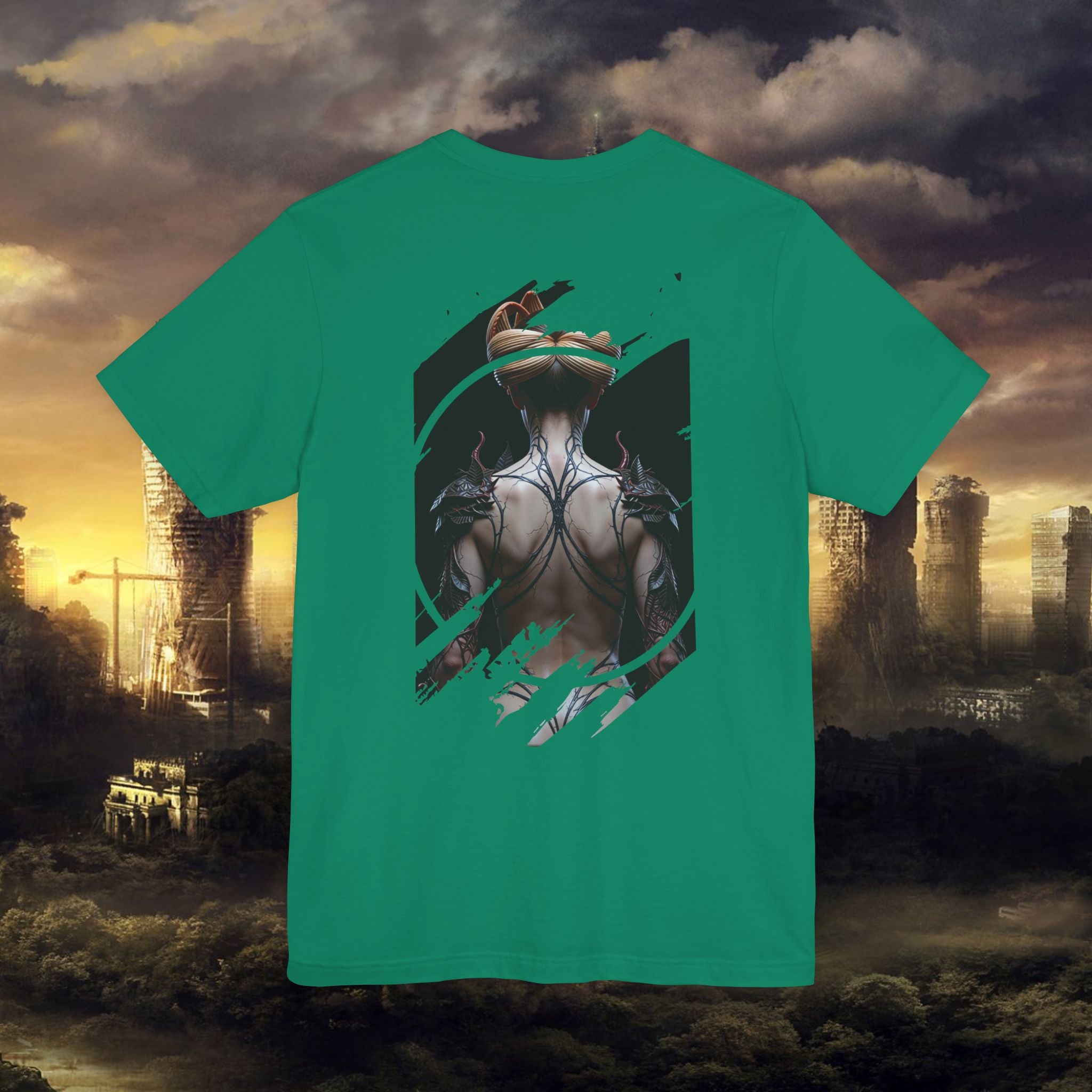 Dark Sorceress T‑Shirt — Fantasy Magic Witch Tee with Fiery Heart - Alexia Ashford