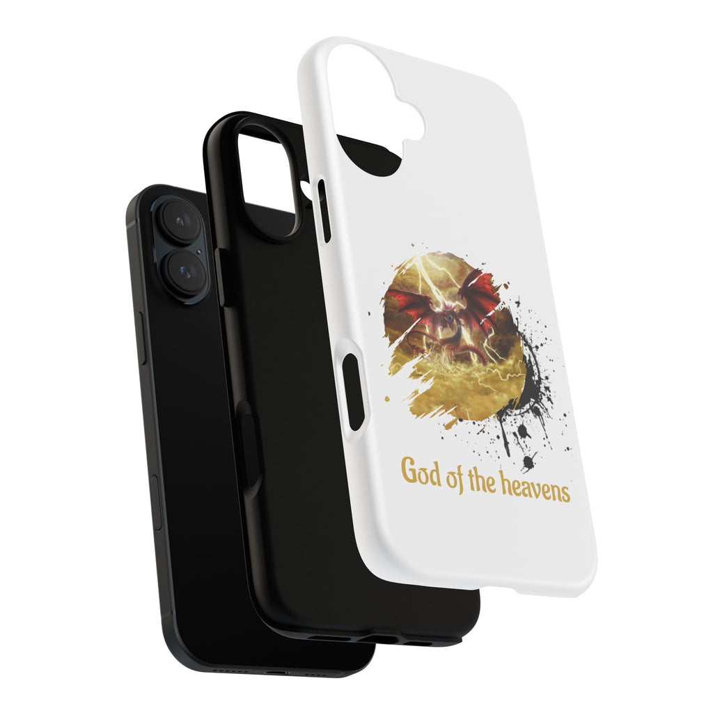 Gold Dragon Phone Case — Tough Protective Phone Case with Lightning Brush Art - slifer the sky dragon