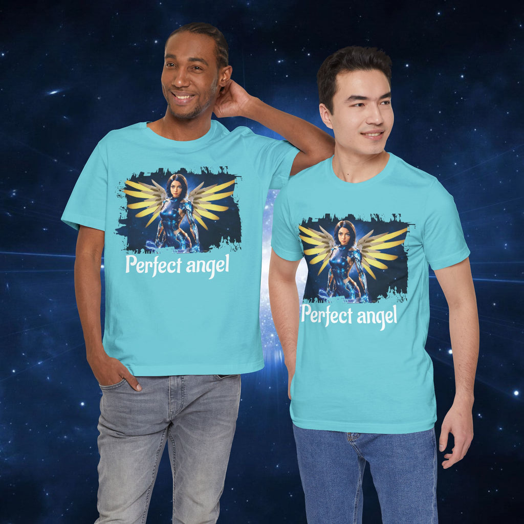 Angel Warrior Tee — "Perfect Angel" Fantasy Wings Graphic T-Shirt - alita battle angel