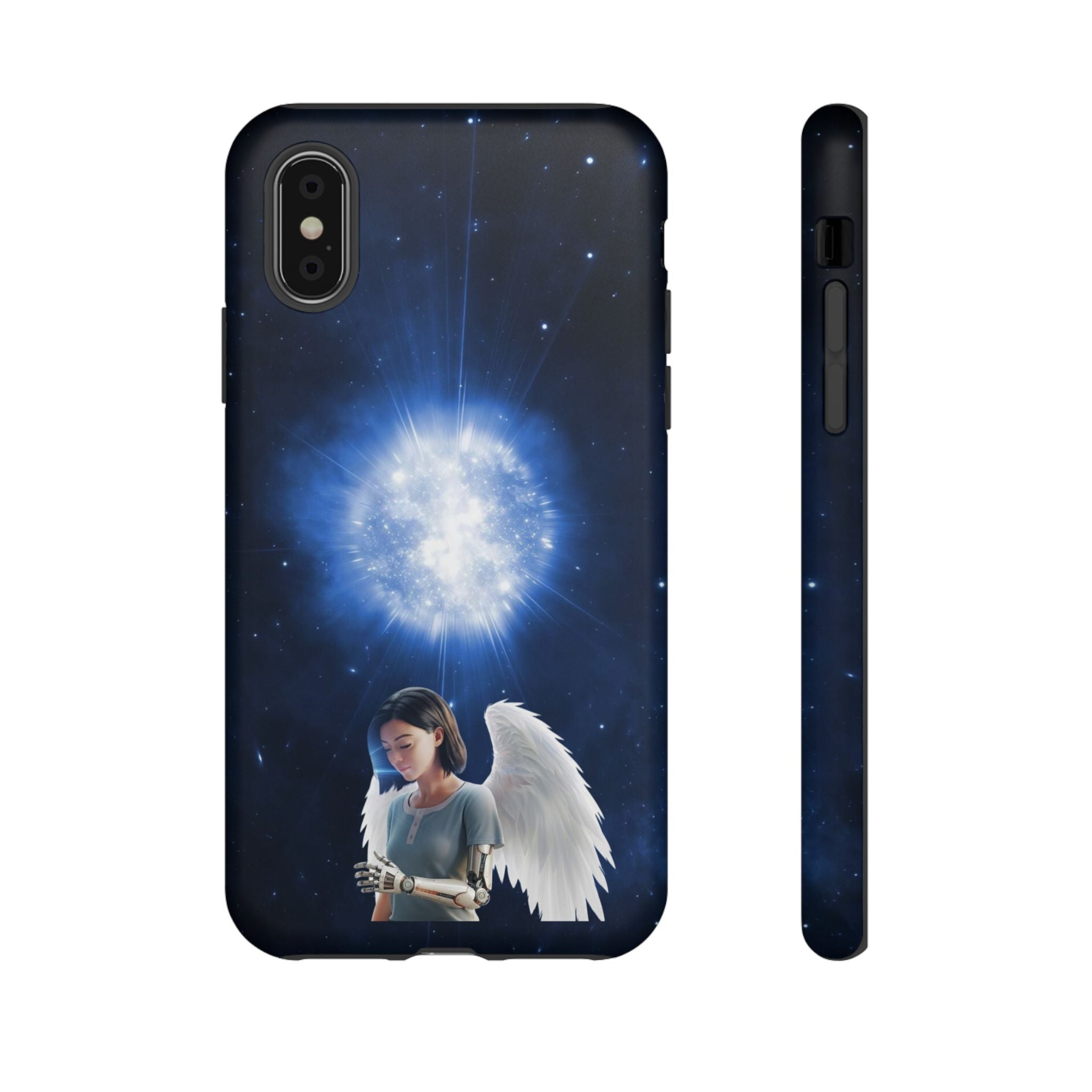 Angel Wings Galaxy Phone Case — Cosmic Light Protective Case ALITA BATTLE ANGEL