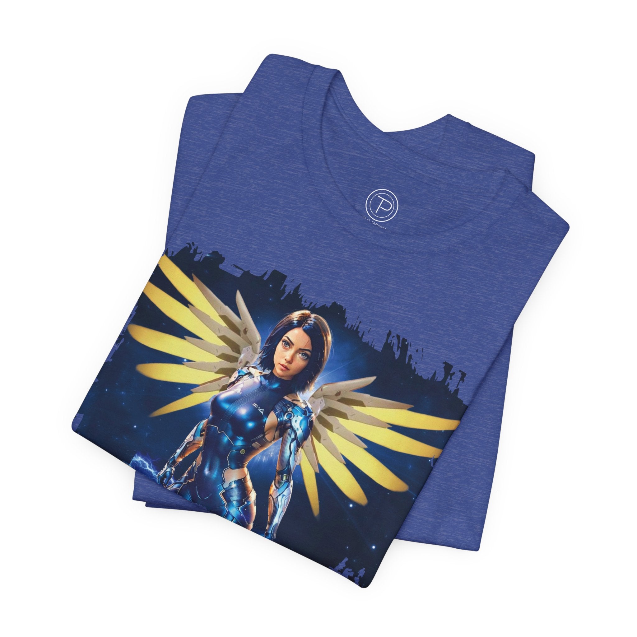 Angel Warrior Tee — "Perfect Angel" Fantasy Wings Graphic T-Shirt - alita battle angel