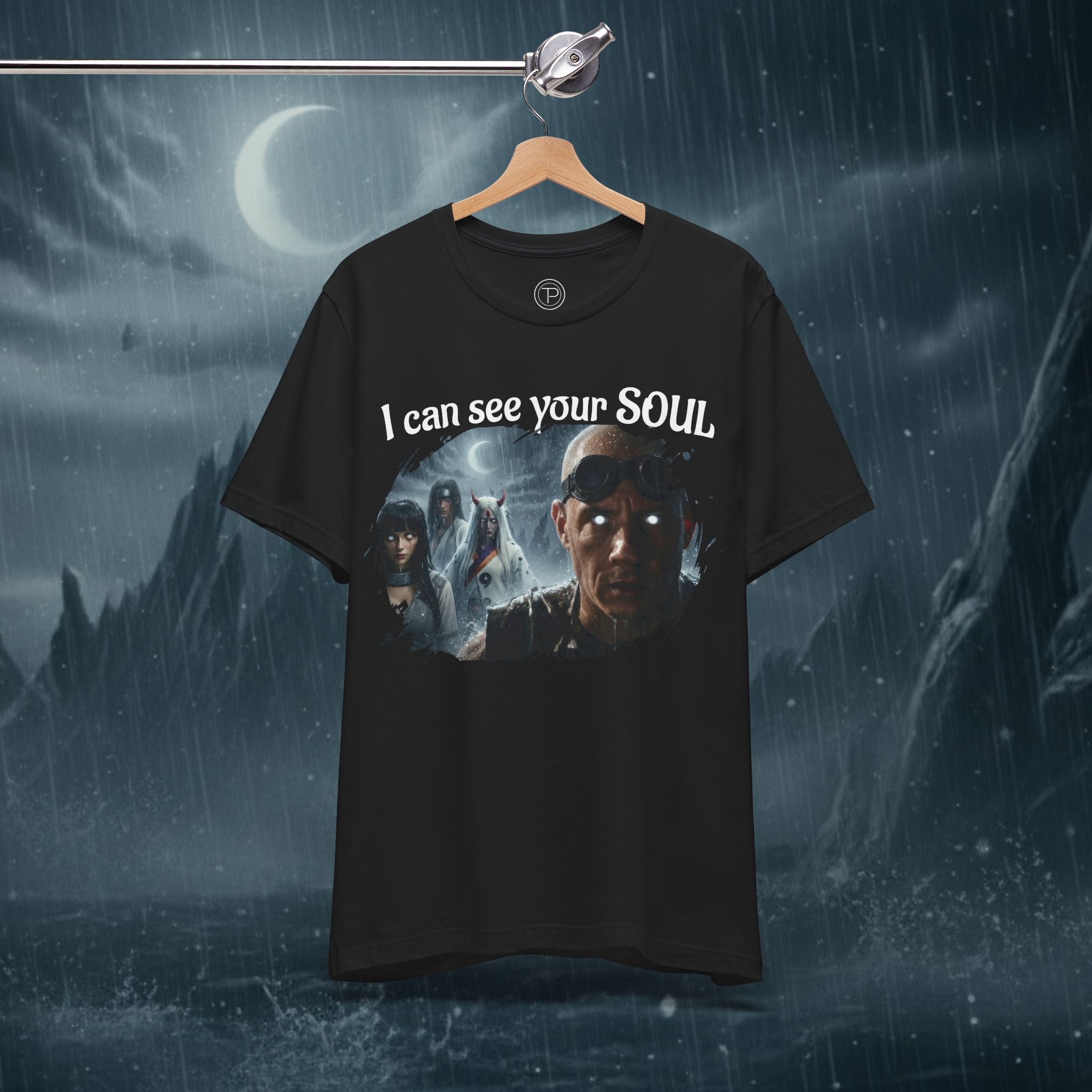 I Can See Your Soul T-Shirt — Gothic Horror Movie Graphic Tee - Byakugan Family and Riddick