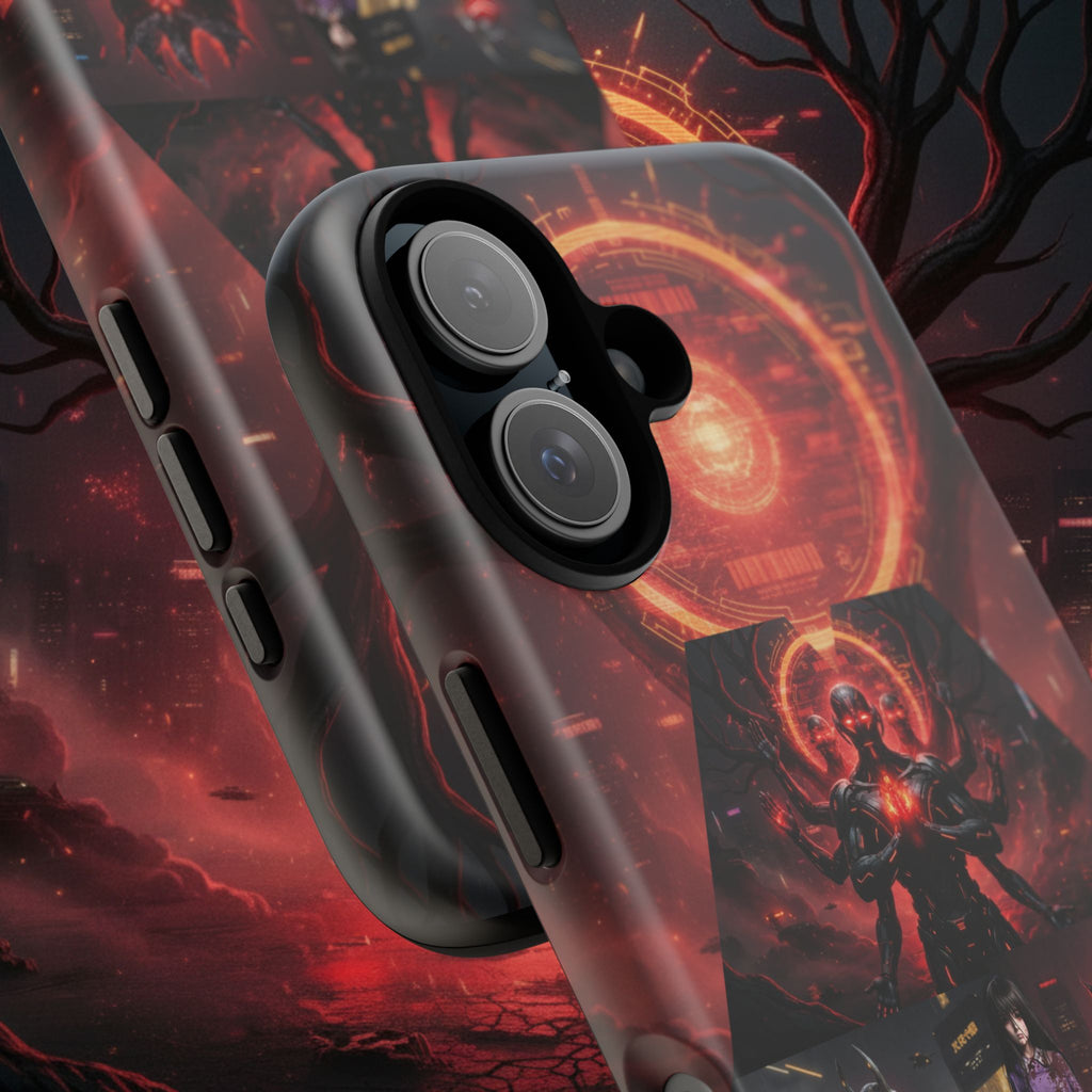 Demonic Guardians Phone Case — Red Occult Sigil Urban Fantasy iPhone Cover