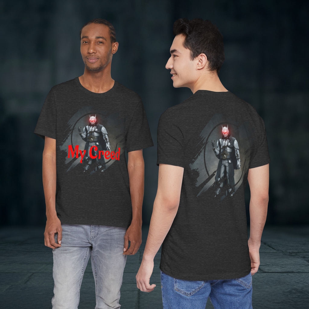 My Creed T-Shirt — Dark Knight Sci‑Fi Graphic Tee