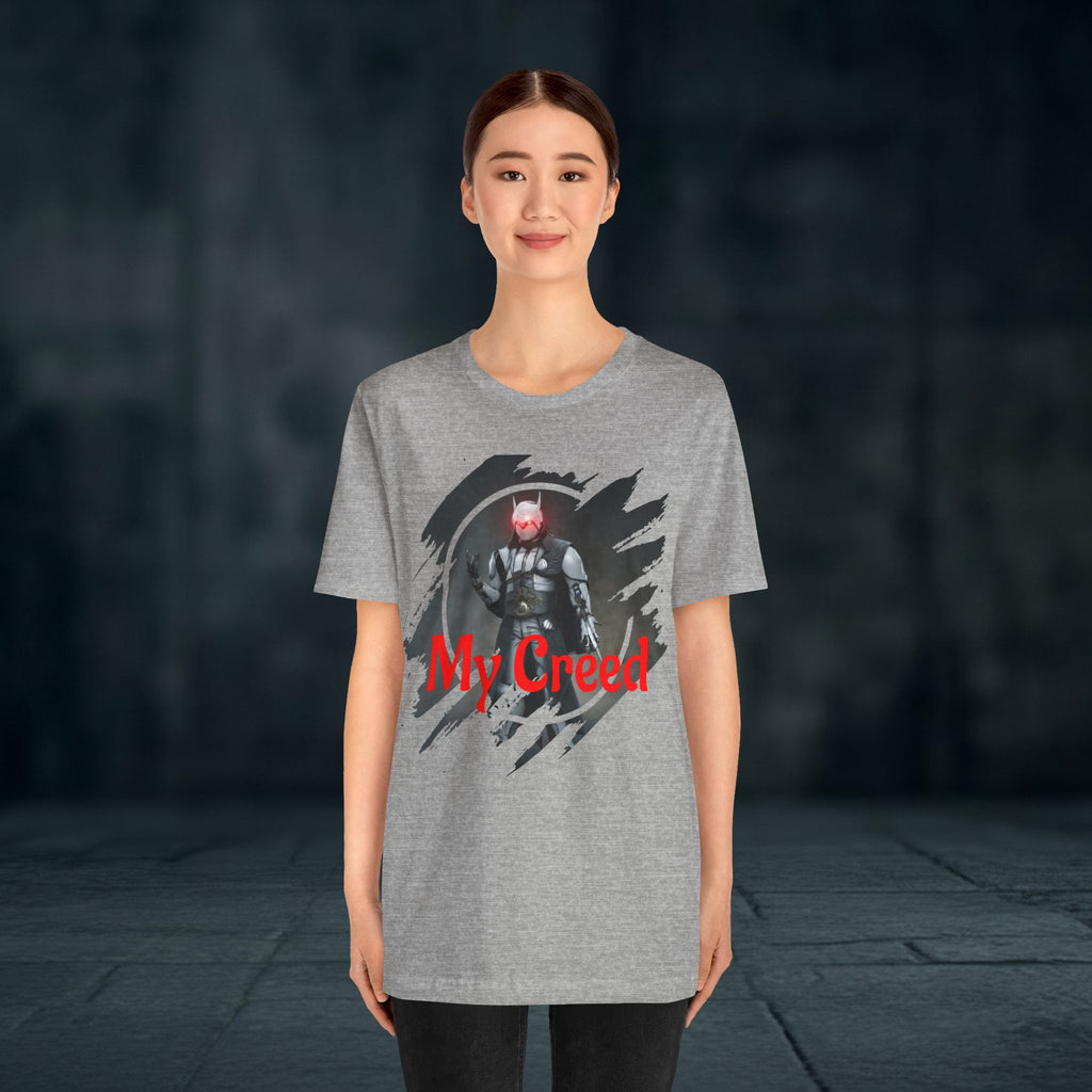 My Creed T-Shirt — Dark Knight Sci‑Fi Graphic Tee