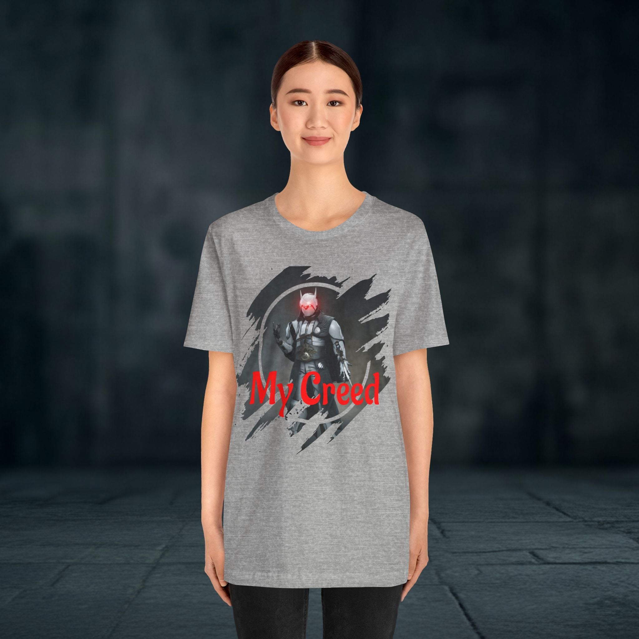 My Creed T-Shirt — Dark Knight Sci‑Fi Graphic Tee