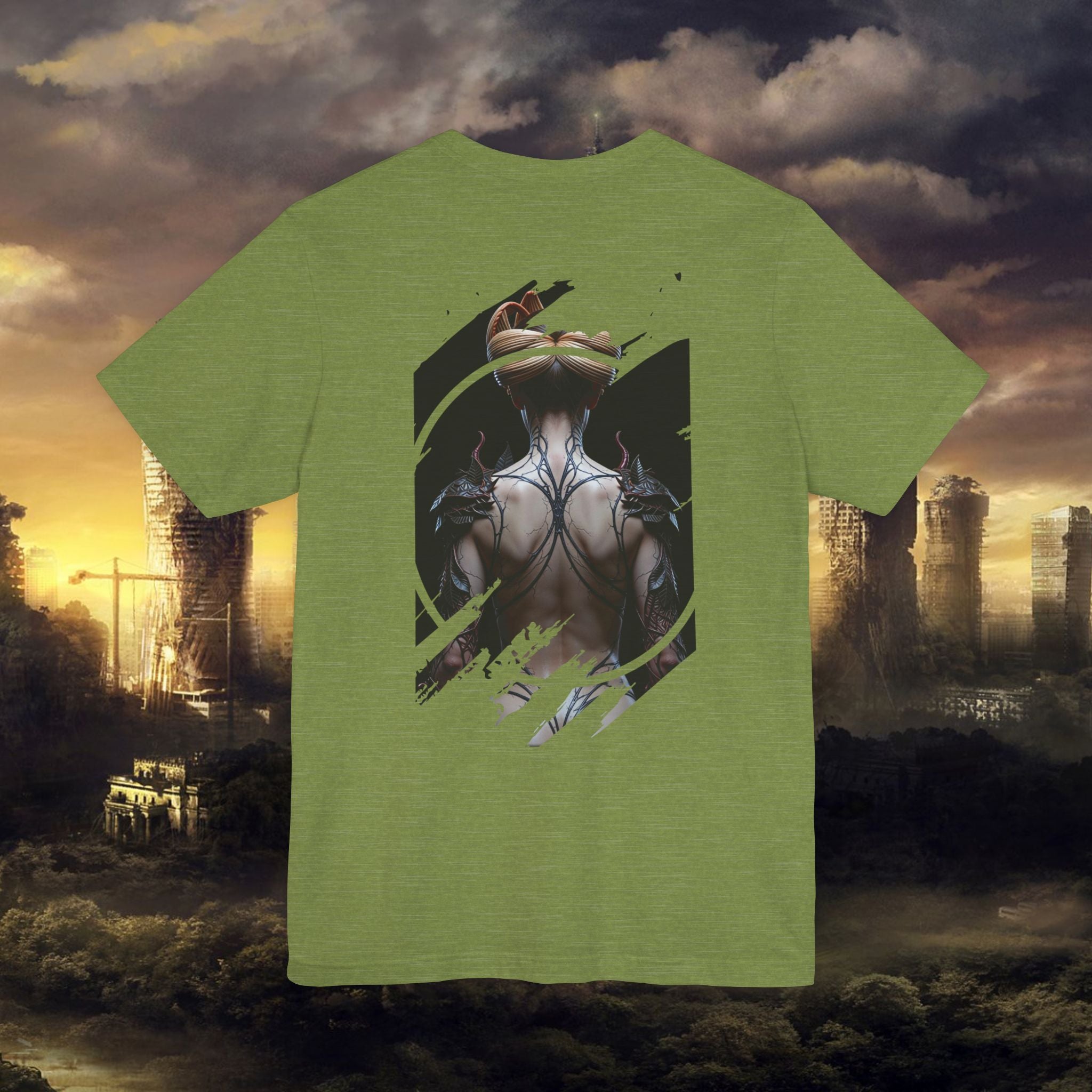 Dark Sorceress T‑Shirt — Fantasy Magic Witch Tee with Fiery Heart - Alexia Ashford