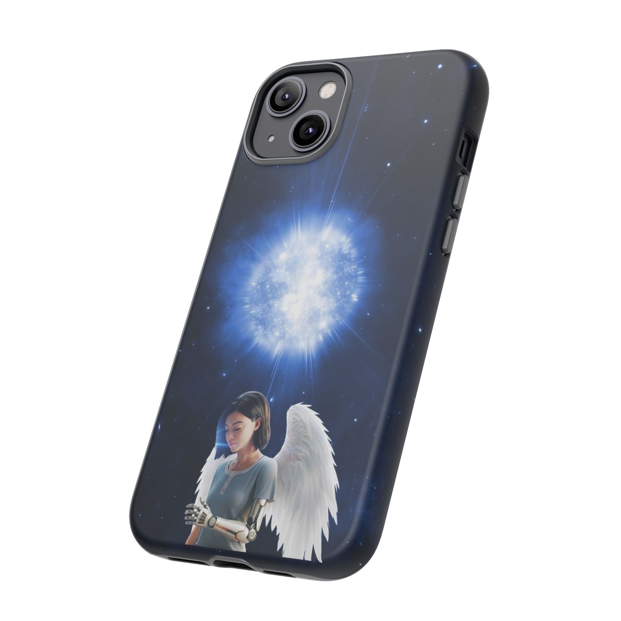 Angel Wings Galaxy Phone Case — Cosmic Light Protective Case ALITA BATTLE ANGEL