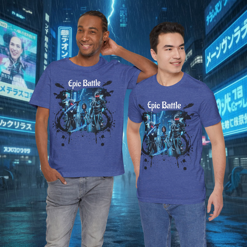 Epic Battle Tee — Sci‑Fi Gamer Graphic T-Shirt - Battle Suits
