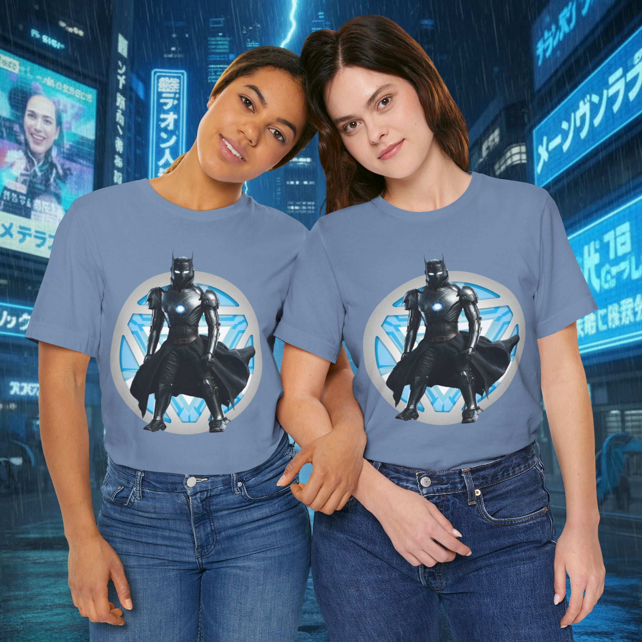 Batman Armor Graphic Tee – Futuristic Superhero T-Shirt - IRONMAN