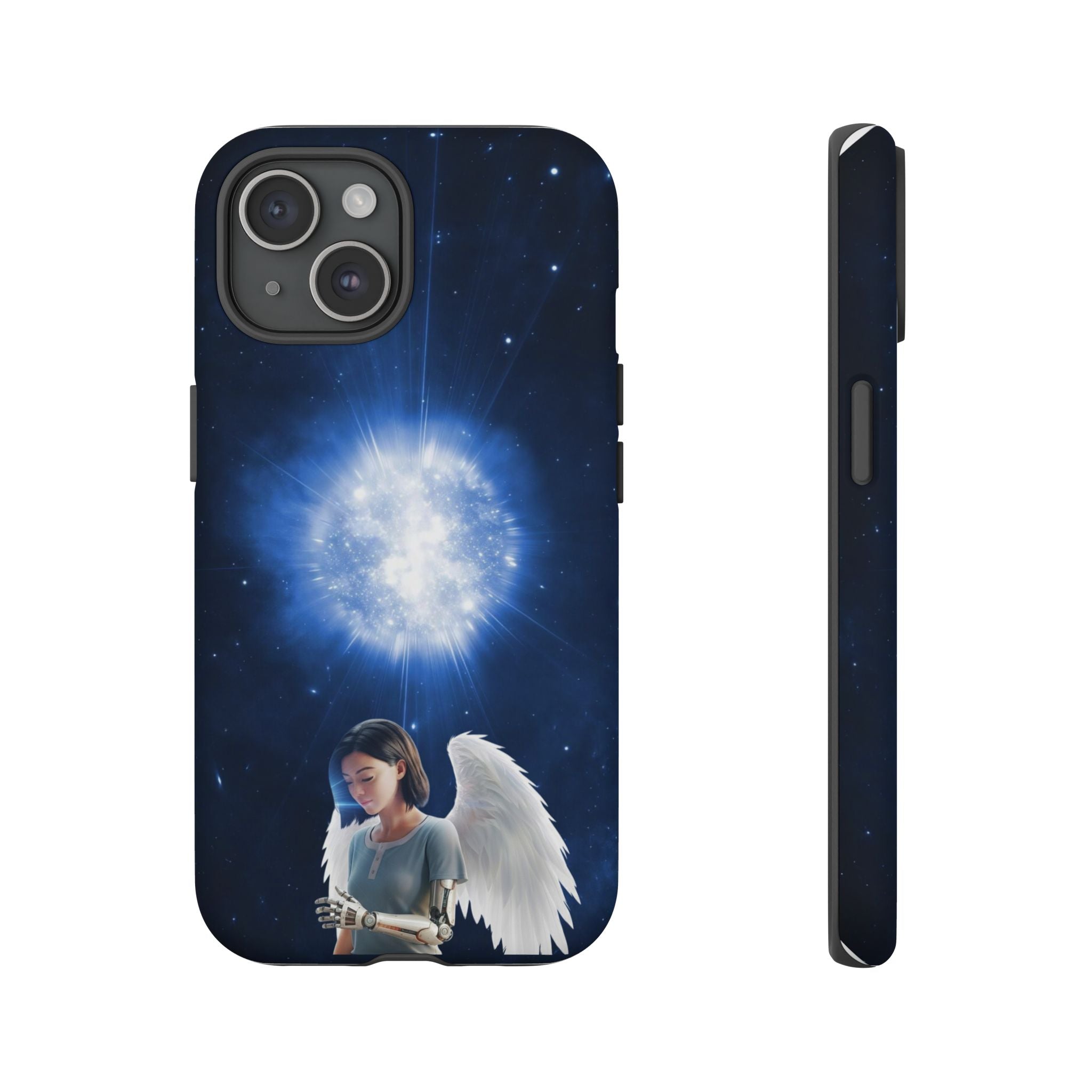 Angel Wings Galaxy Phone Case — Cosmic Light Protective Case ALITA BATTLE ANGEL