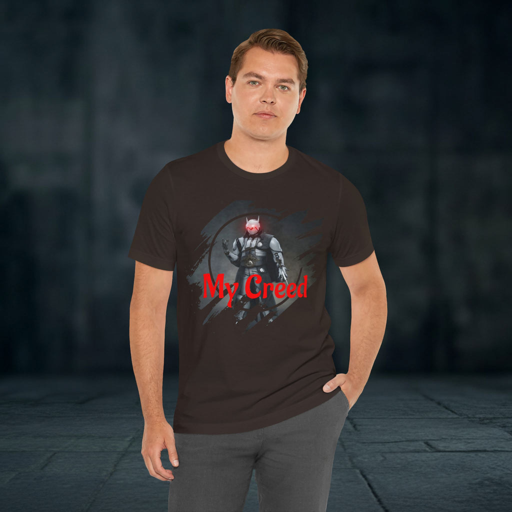 My Creed T-Shirt — Dark Knight Sci‑Fi Graphic Tee