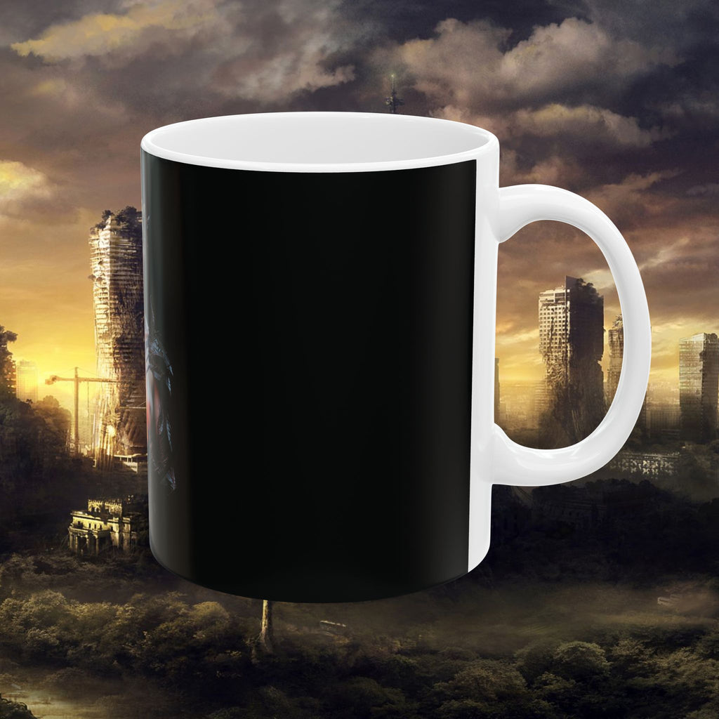 Fantasy Sorceress Ceramic Mug — Dark Magic & Flame Illustration (11oz, 15oz) - Alexia Ashford
