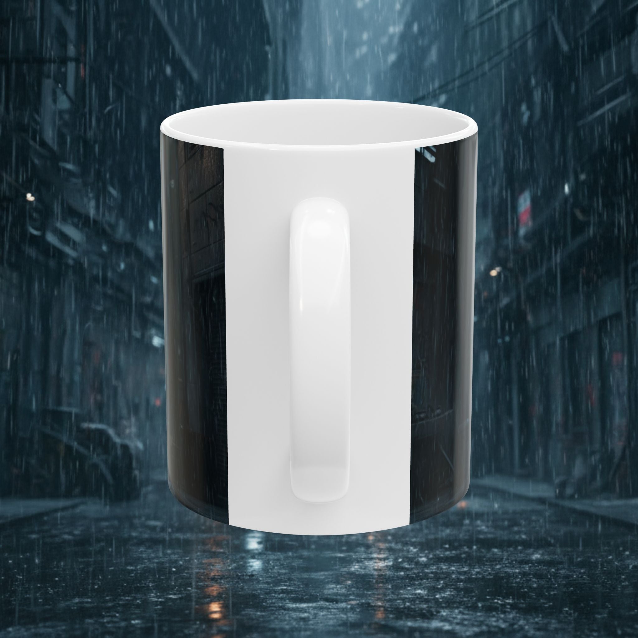 Cyberpunk Battle Ceramic Mug — Futuristic Warrior Design (11oz/15oz) - Battle Suits
