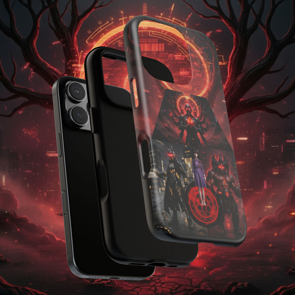 Demonic Guardians Phone Case — Red Occult Sigil Urban Fantasy iPhone Cover