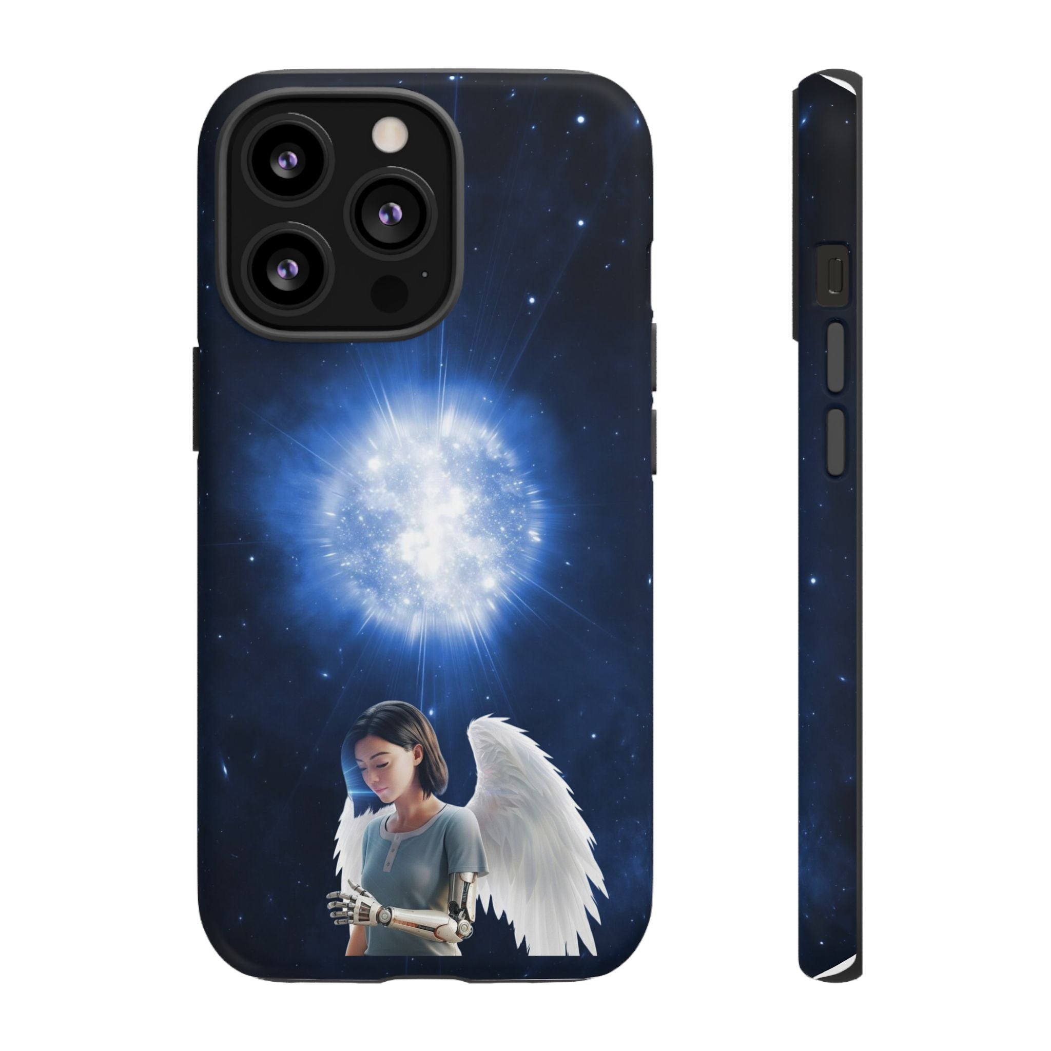 Angel Wings Galaxy Phone Case — Cosmic Light Protective Case ALITA BATTLE ANGEL