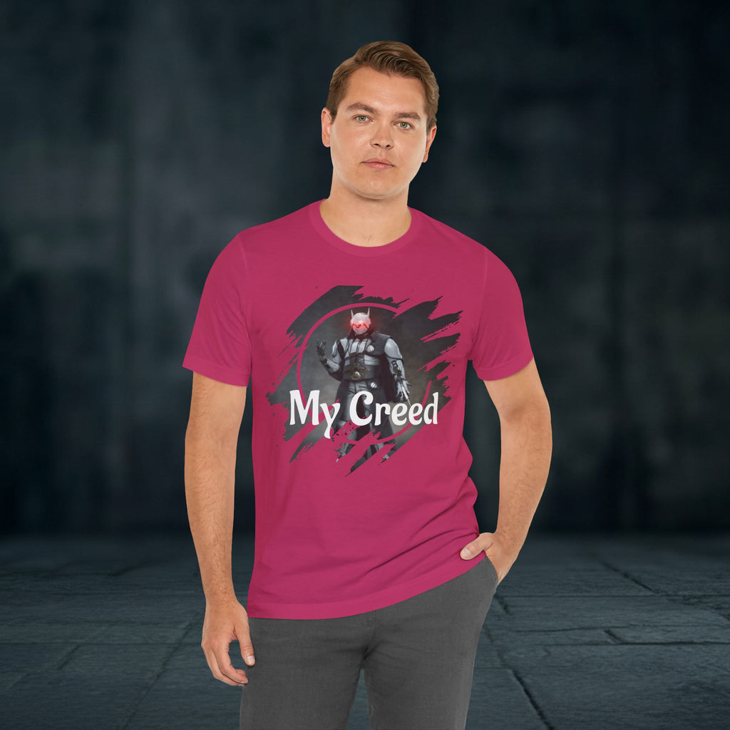 My Creed T-Shirt — Dark Knight Sci‑Fi Graphic Tee