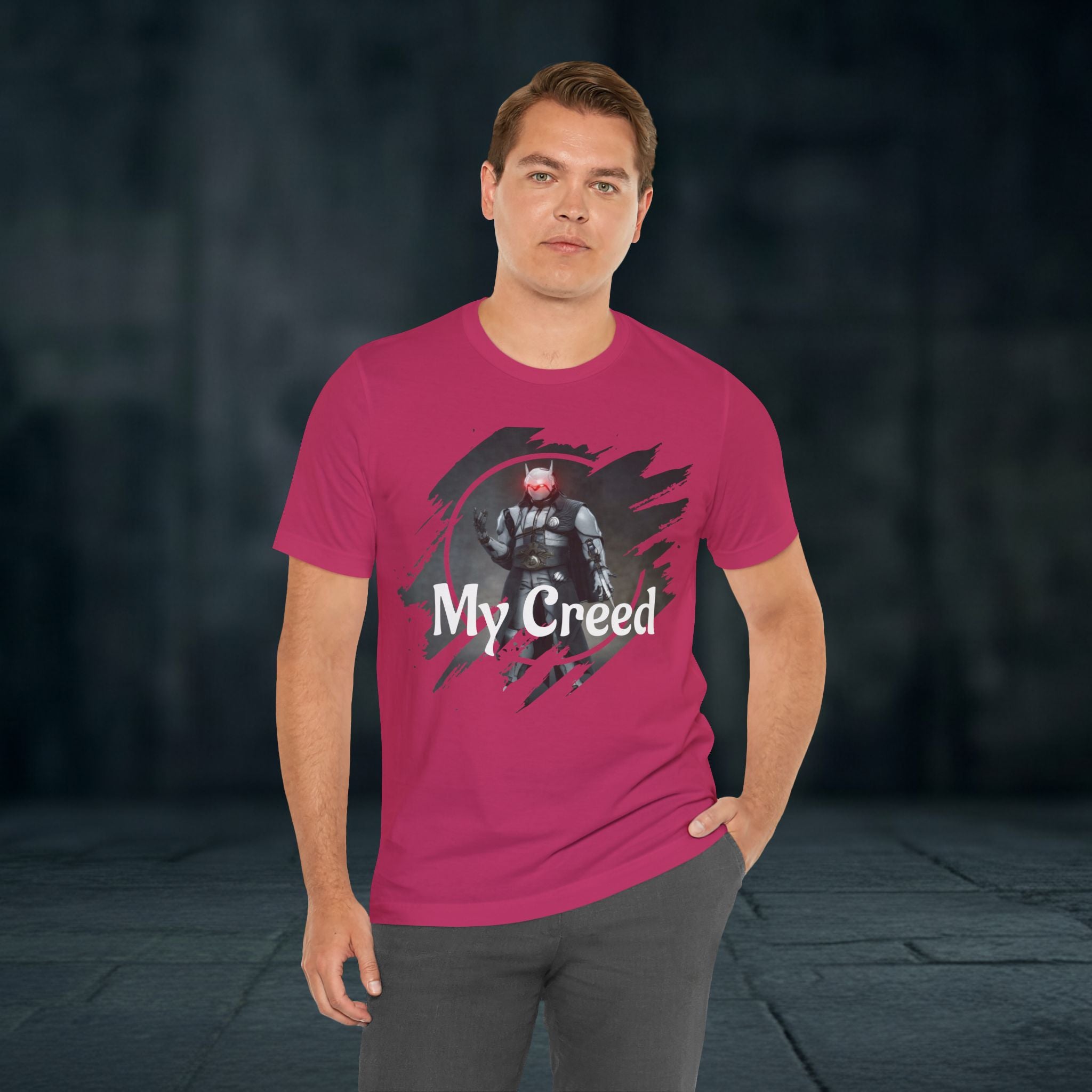My Creed T-Shirt — Dark Knight Sci‑Fi Graphic Tee