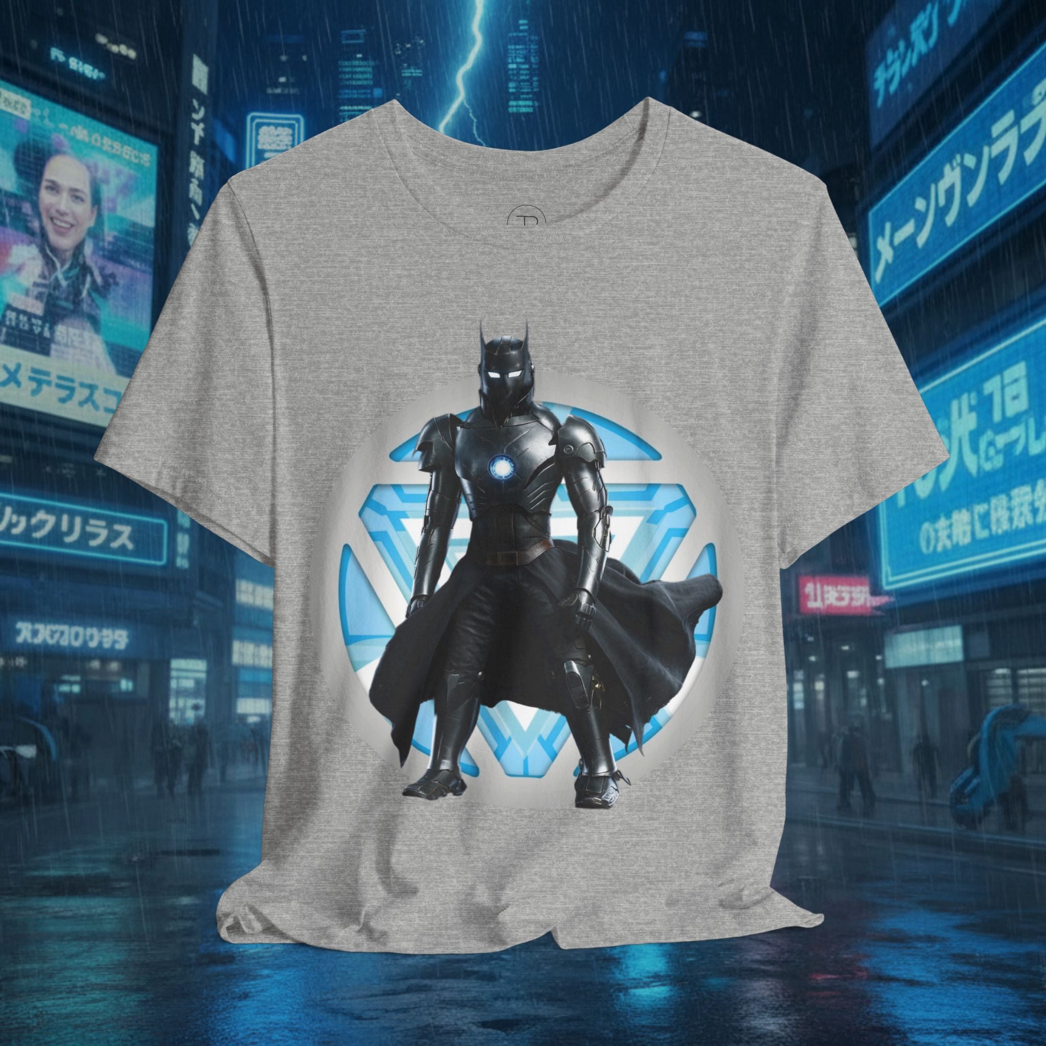Batman Armor Graphic Tee – Futuristic Superhero T-Shirt - IRONMAN