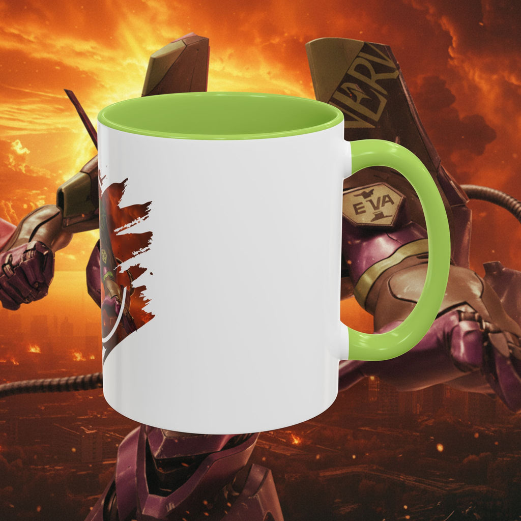 Evangelion Unit-01 Mecha Coffee Mug — Anime Pilot Accent Mug (11/15oz) - EVA 1 - Neon Genesis Evangelion