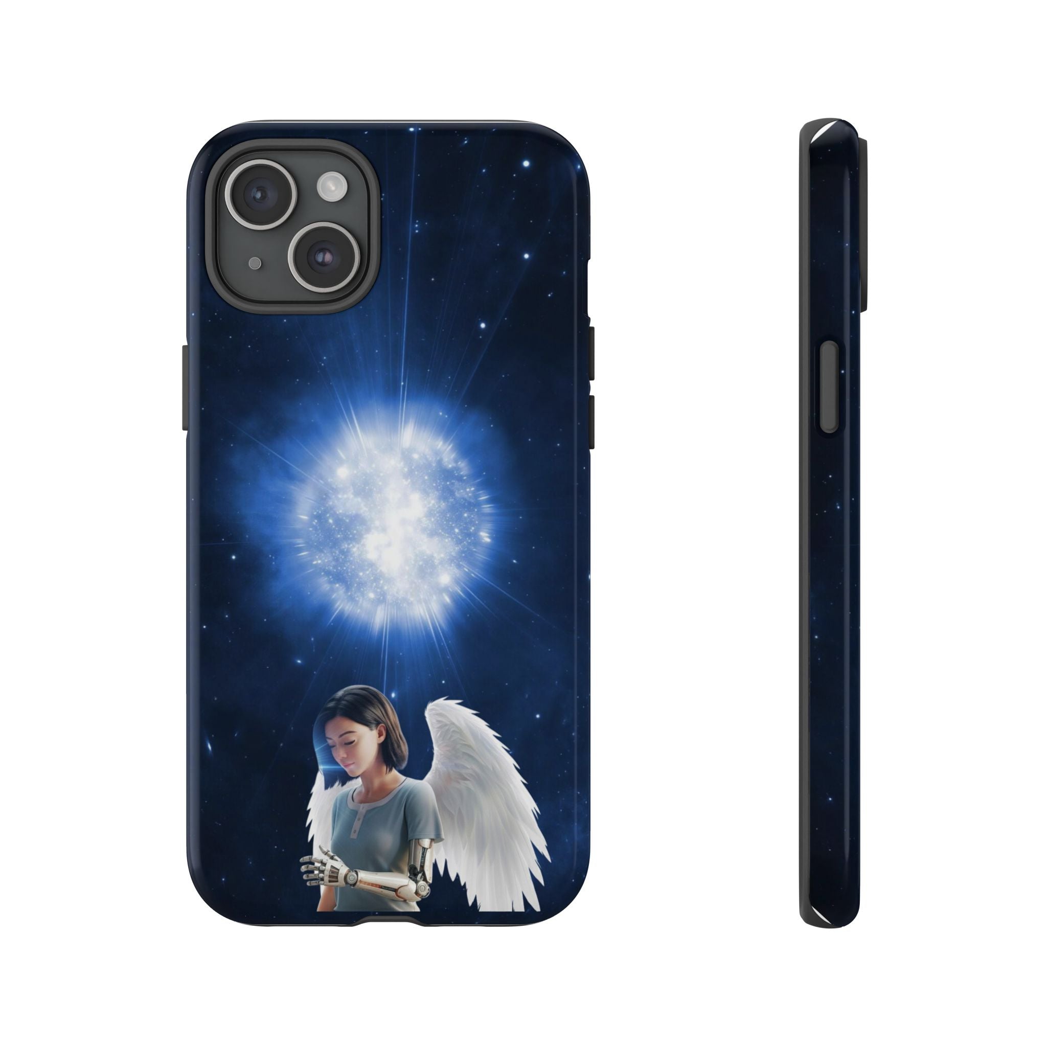 Angel Wings Galaxy Phone Case — Cosmic Light Protective Case ALITA BATTLE ANGEL