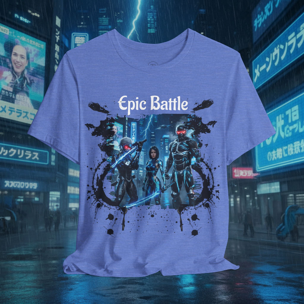 Epic Battle Tee — Sci‑Fi Gamer Graphic T-Shirt - Battle Suits