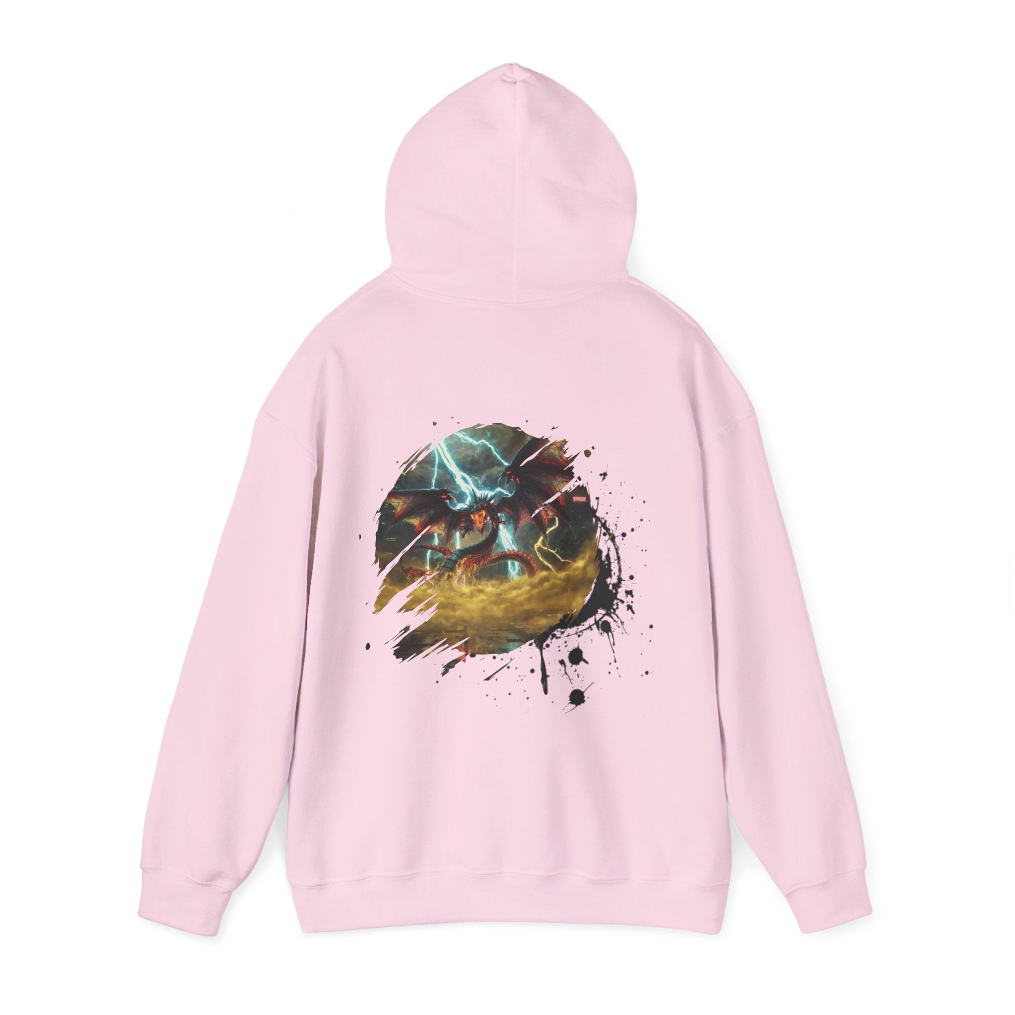 Hoodie — "God of the Heavens" Mythic Lightning Graphic Hoodie - slifer the sky dragon