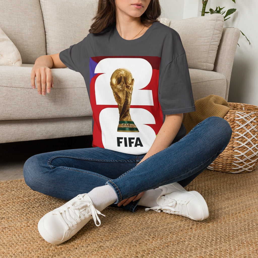 World Cup Trophy T-Shirt — FIFA Gold Cup Retro Soccer Tee 2026