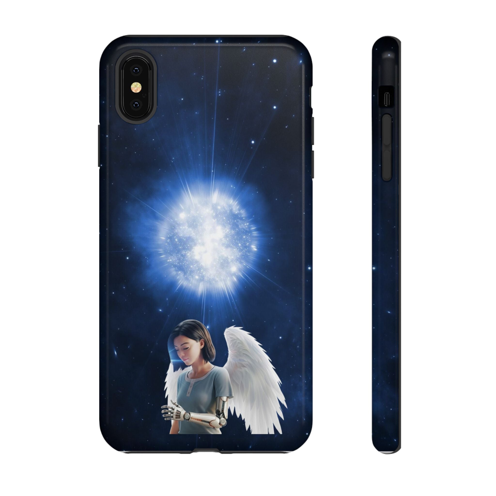 Angel Wings Galaxy Phone Case — Cosmic Light Protective Case ALITA BATTLE ANGEL