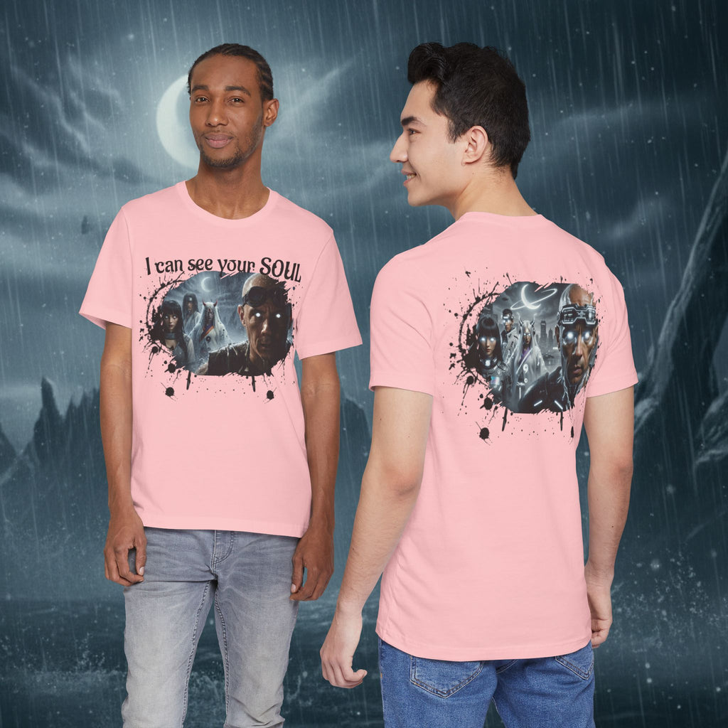 I Can See Your Soul T-Shirt — Gothic Horror Movie Graphic Tee - Byakugan Family and Riddick