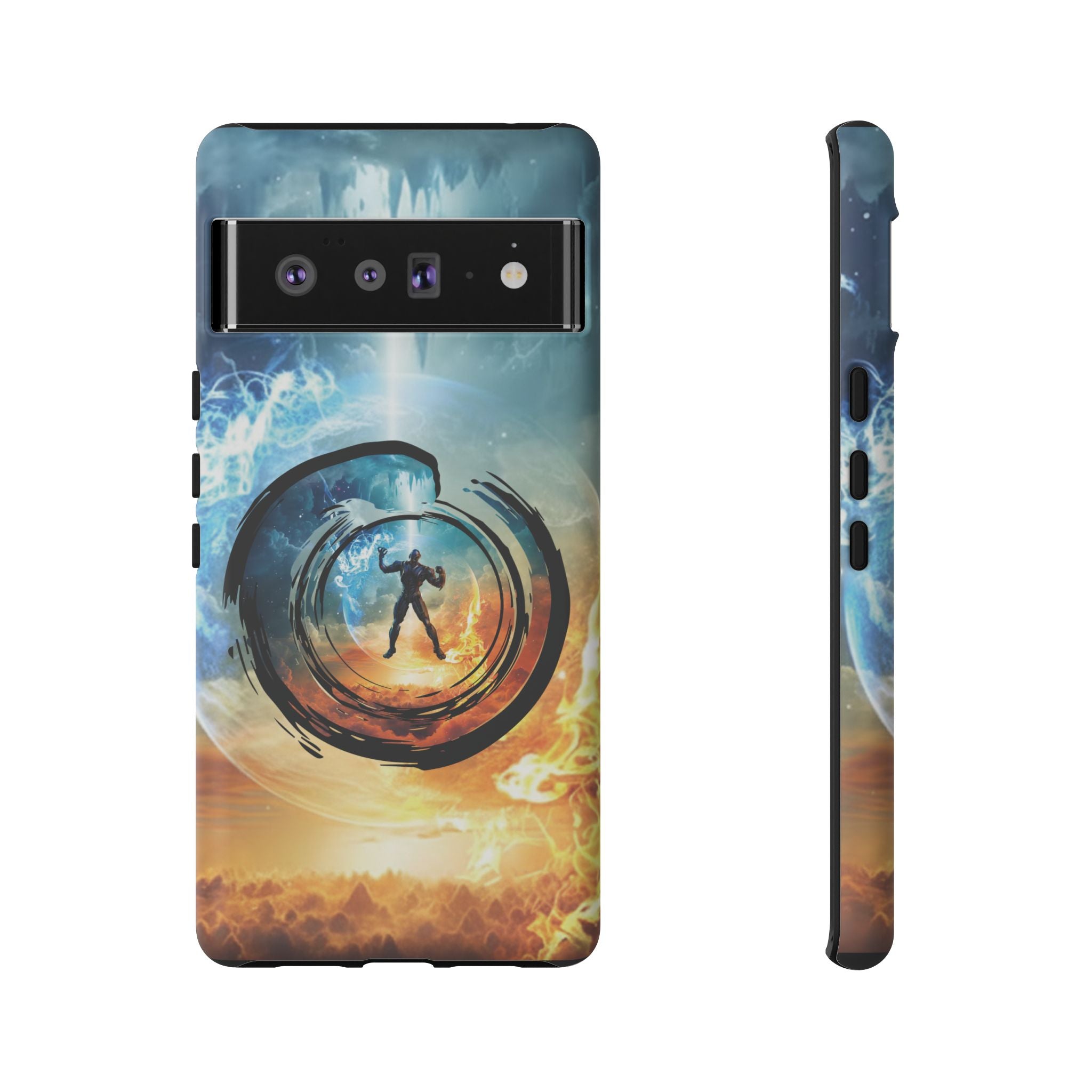 Phone Case — Elemental Warrior Fire & Ice Protective Tough Case - Ultron