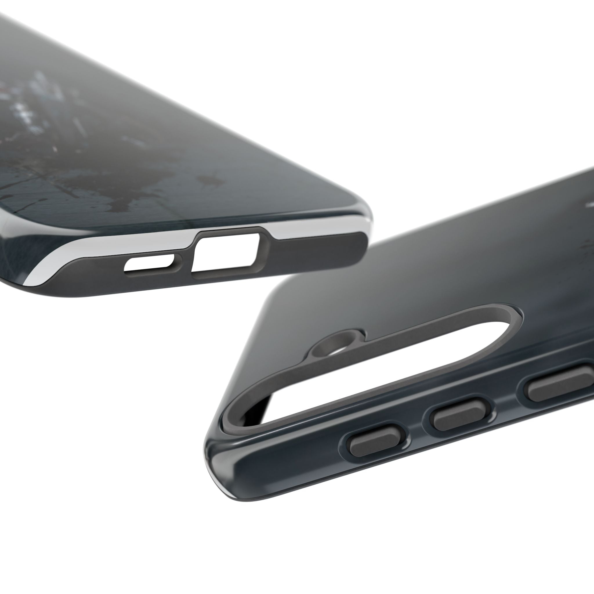 Tough Cases: Dark Cyber Soldier Phone Case — Rugged Sci‑Fi Armor Design