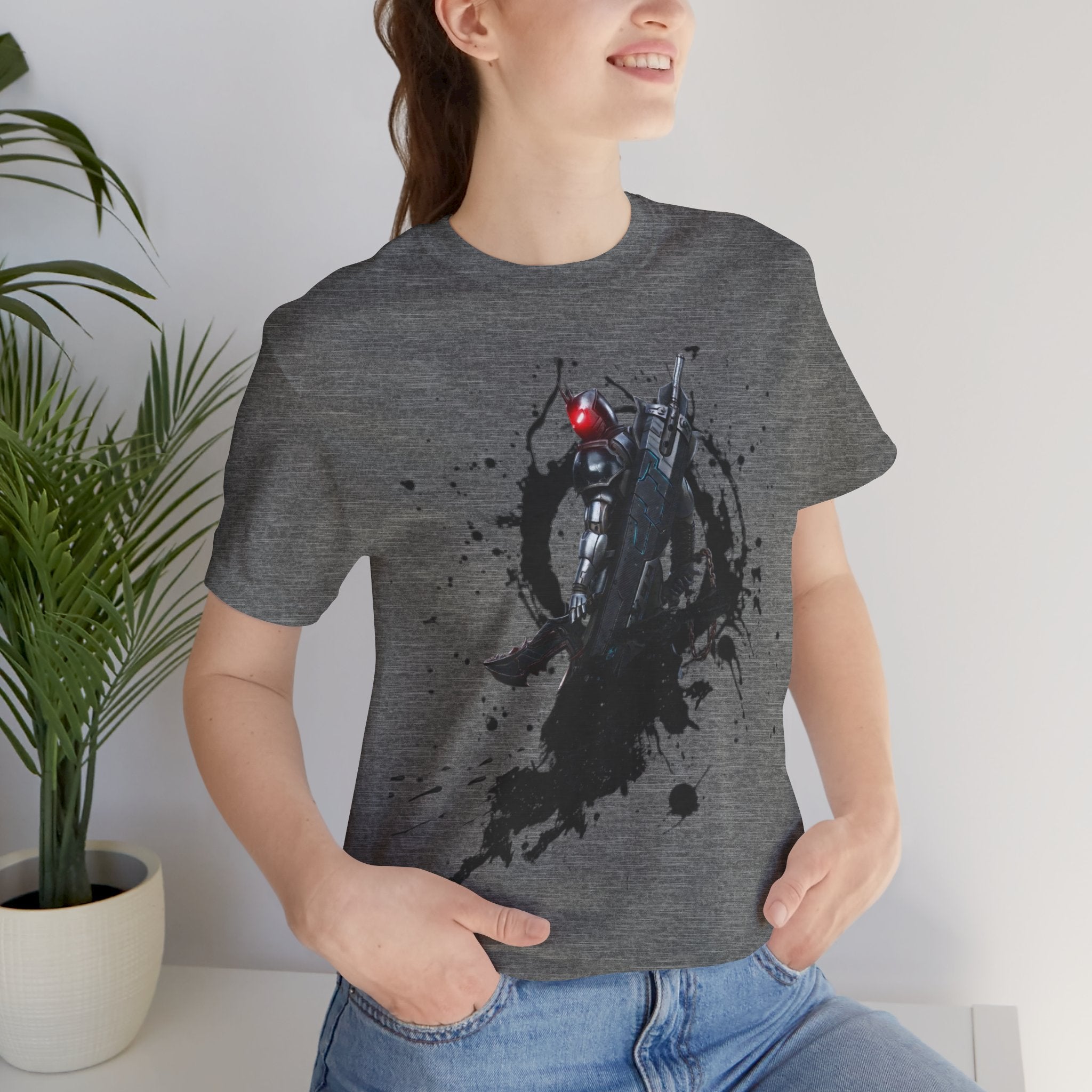Splatter Noir Rifle Tee — Graphic Military Weapon Shirt