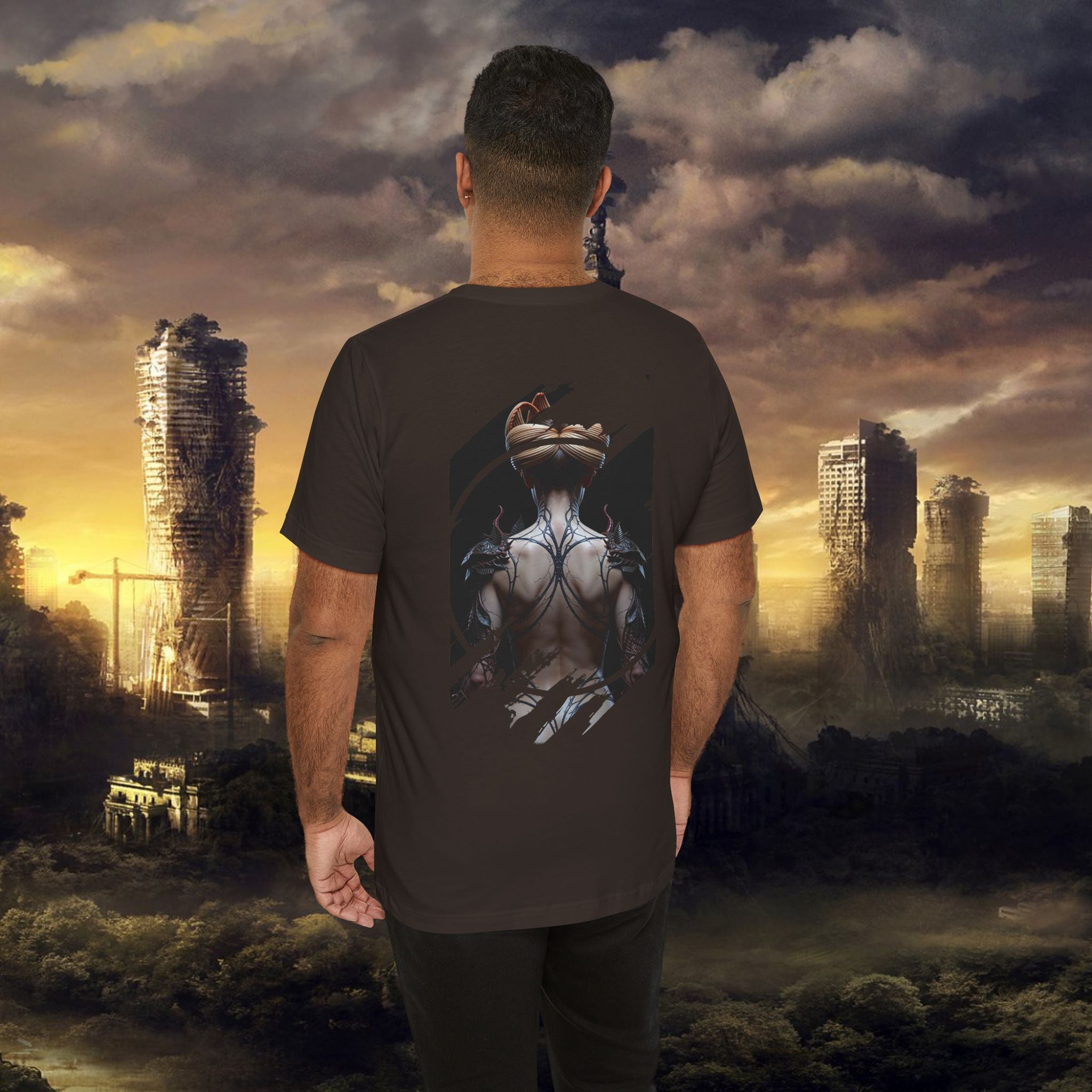 Dark Sorceress T‑Shirt — Fantasy Magic Witch Tee with Fiery Heart - Alexia Ashford