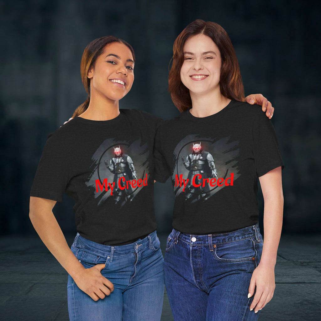 My Creed T-Shirt — Dark Knight Sci‑Fi Graphic Tee