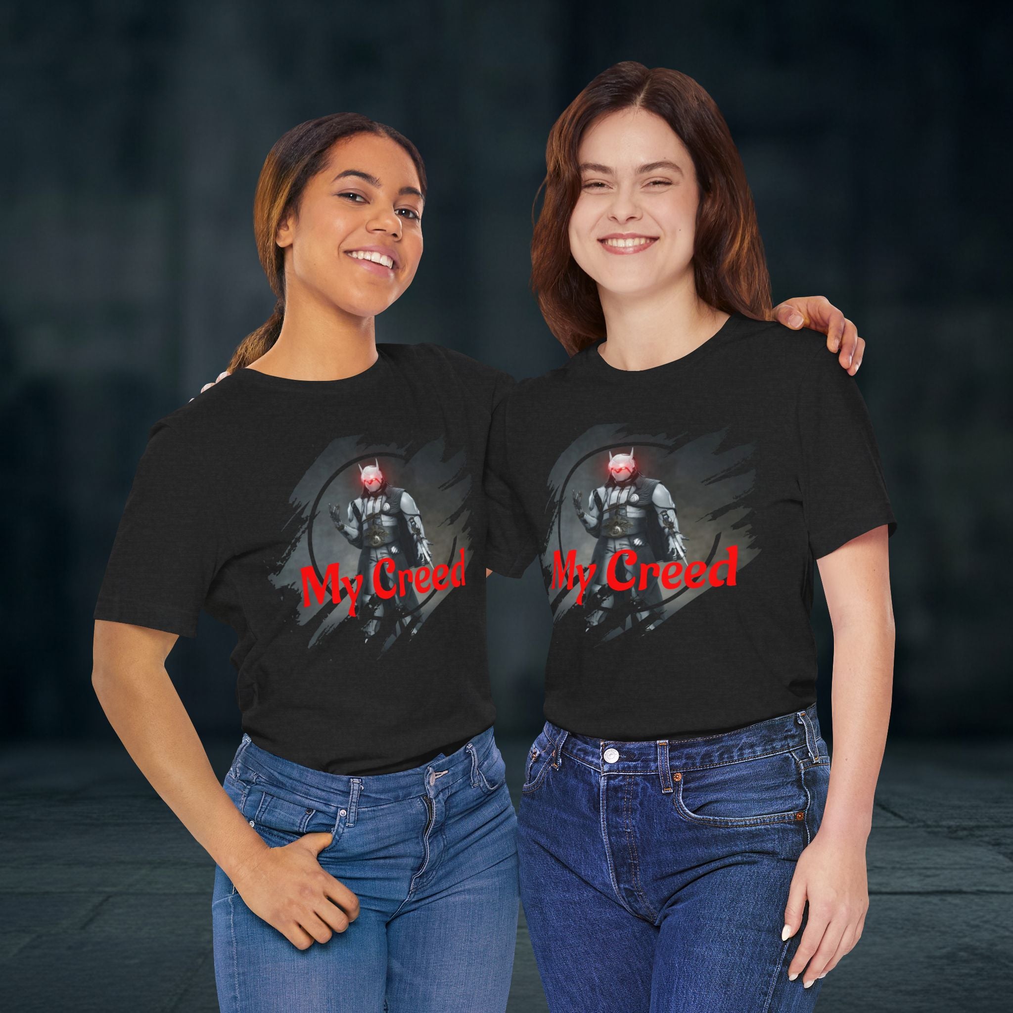 My Creed T-Shirt — Dark Knight Sci‑Fi Graphic Tee