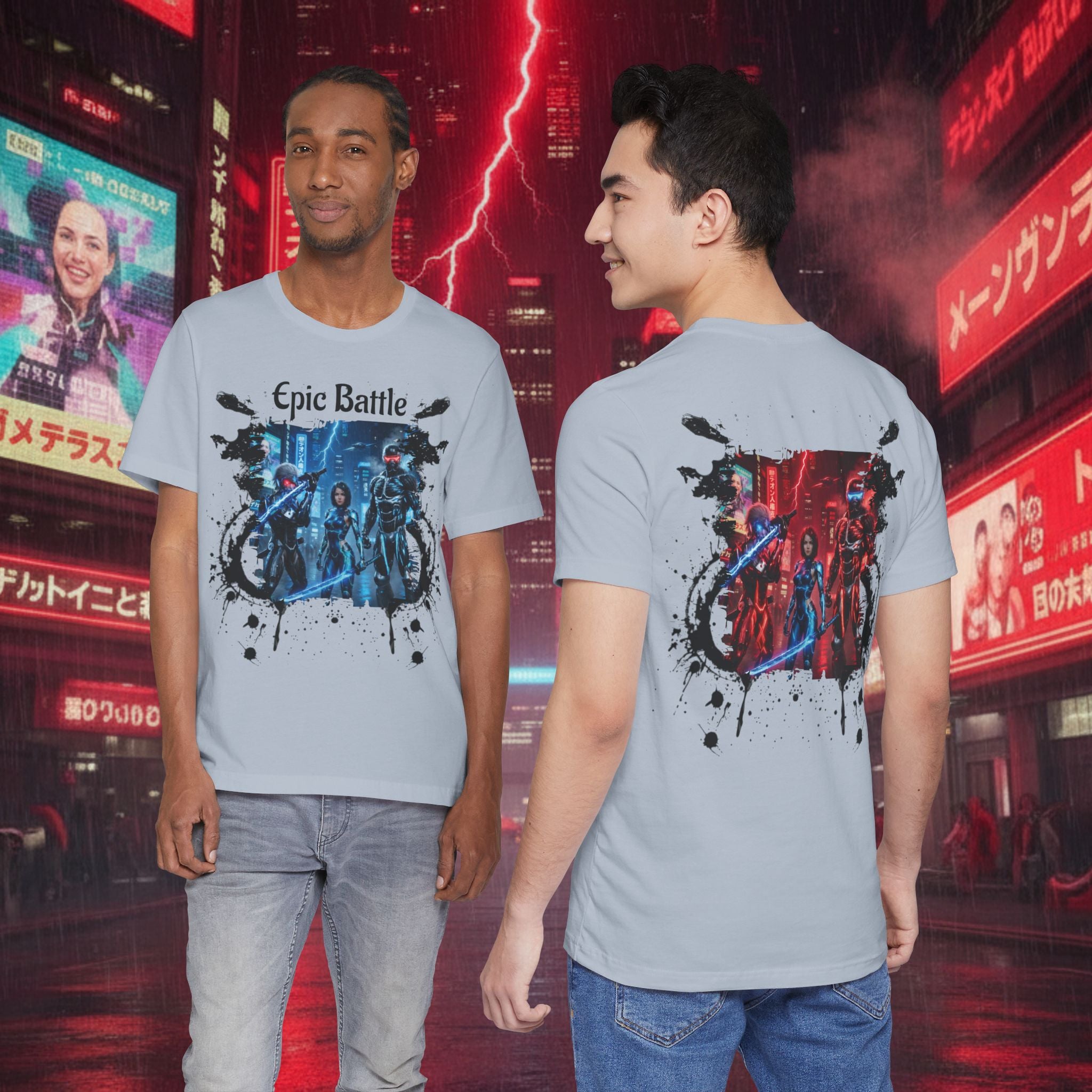 Epic Battle Tee — Sci‑Fi Gamer Graphic T-Shirt - Battle Suits