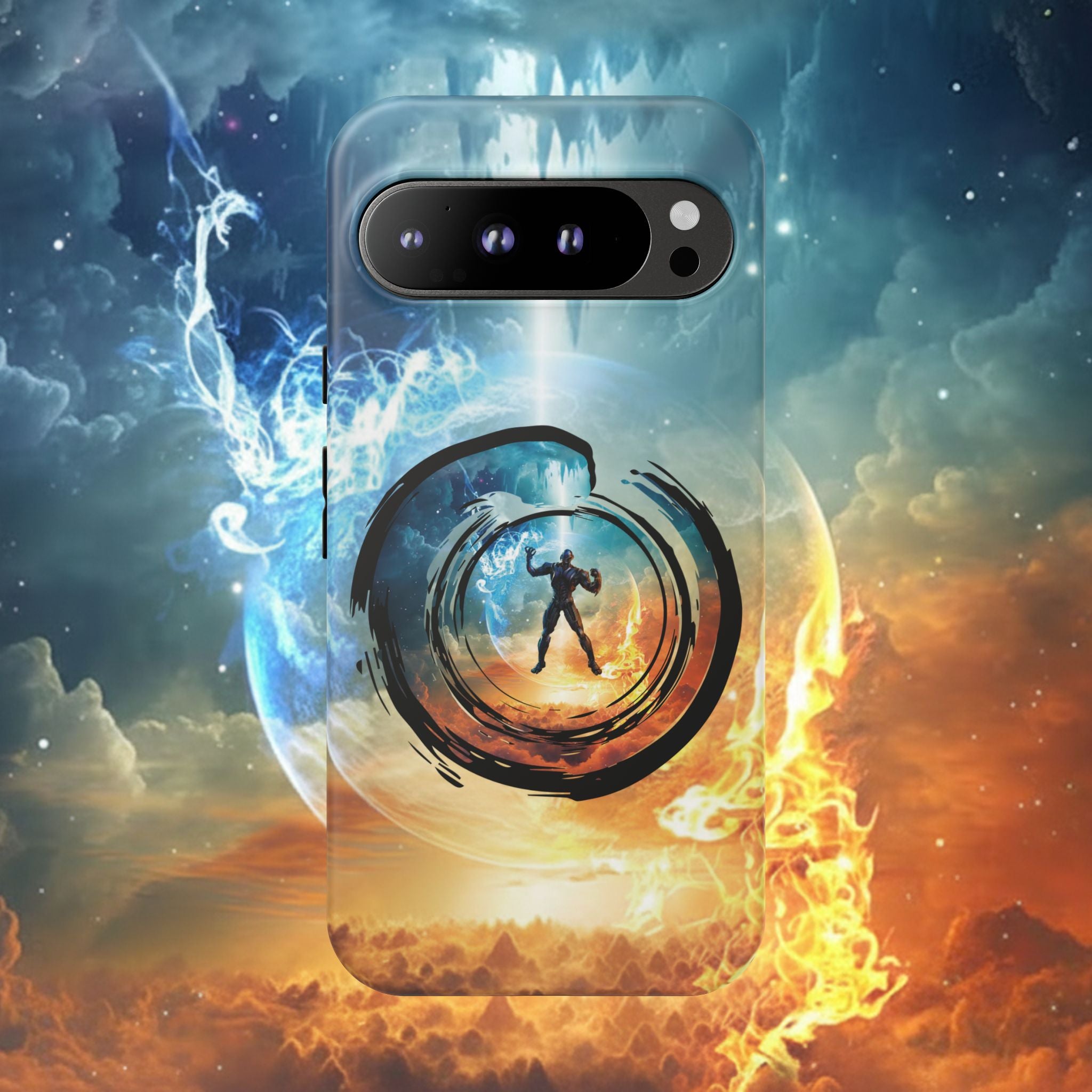 Phone Case — Elemental Warrior Fire & Ice Protective Tough Case - Ultron