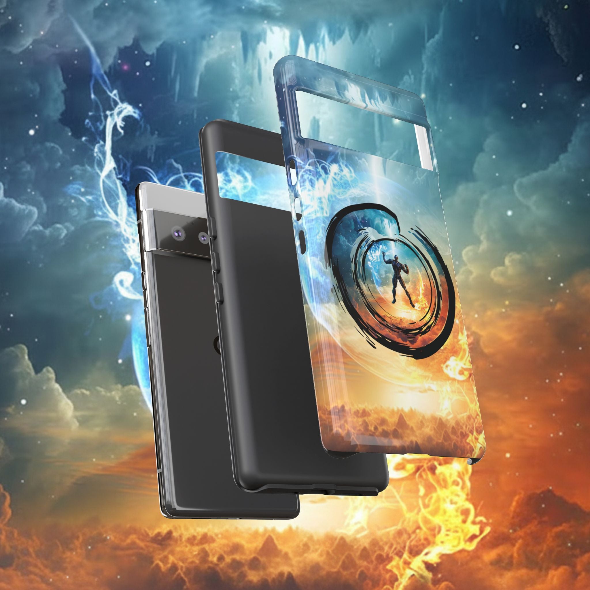 Phone Case — Elemental Warrior Fire & Ice Protective Tough Case - Ultron